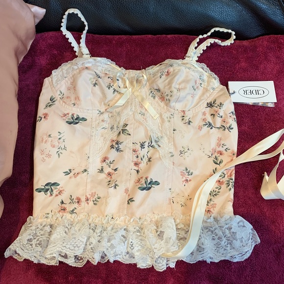 NWT cider corset bustier top - Picture 3 of 4